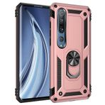 Gpack Xiaomi Mi Note 10 Lite Tank Koruma Vega Standlı Yüzüklü Mıknatıslı Bronz Kılıf