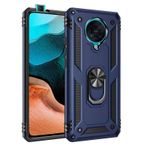 Gpack Xiaomi Poco F2 Pro Tank Koruma Vega Standlı Yüzüklü Mıknatıslı Lacivert Kılıf
