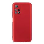 GPACK Xiaomi Poco M4 Pro 4G ile uyumlu Kılıf Mat Lüx Kamera Korumalı Premier Mat Silikon, Kırmızı