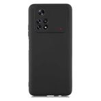 GPACK Xiaomi Poco M4 Pro 4G ile uyumlu Kılıf Mat Lüx Kamera Korumalı Premier Mat Silikon, Siyah