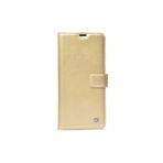 GPACK Xiaomi Poco X3 GT ile uyumlu Kılıf Kar Delüx Cüzdan Kartvizitli Standlı Kopçalı, Gold