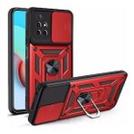 Gpack Xiaomi Redmi 10 2022 Kılıf Tank Aramid Sürgülü Vega YüzüklüNano