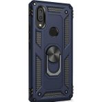 Gpack Xiaomi Redmi 7 Çift Katmanlı Tank Yüzüklü Mıknatıslı Vega Kapak Lacivert Cep Telefonu Kılıf