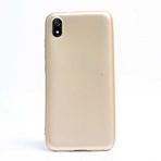 Gpack Xiaomi Redmi 7A Premier Silikon Esnek Arka Koruma Altın Kılıf