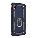 Gpack Xiaomi Redmi 7A Vega Standlı Yüzüklü Mıknatıslı Nano Glass Lacivert Cep Telefonu Kılıf
