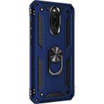 Gpack Xiaomi Redmi 8 Çift Katmanlı Tank Yüzüklü Mıknatıslı Vega Kapak Lacivert Cep Telefonu Kılıf