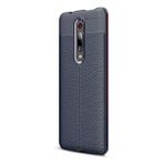 Gpack Xiaomi Redmi K20 Niss Deri Görünümlü Lacivert Silikon Kılıf