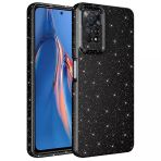 Gpack Xiaomi Redmi Note 12 Pro 4G Kılıf Koton Simli Silikon Arka Kapak Kamera Korumalı