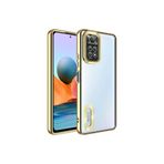 Gpack Xiaomi Redmi Note 12S ile Uyumlu Kılıf, Kamera Korumalı, Silikon, Gold