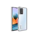 Gpack Xiaomi Redmi Note 12S ile Uyumlu Kılıf, Kamera Korumalı, Silikon, Gümüş