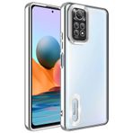 GPACK Xiaomi Redmi Note 12S ile uyumlu Kılıf Logo Gösteren Kamera Korumalı Silikon, Gümüş