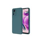 Gpack Xiaomi Redmi Note 12S ile Uyumlu Kılıf, Silikon, Mat Soft, Kamera Korumalı, Koyu Yeşil