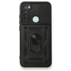 Gpack Xiaomi Redmi Note 8 Pro Tank Aramid Sürgülü Vega Yüzüklü Siyah Kılıf