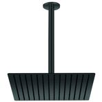 GPD ADS21-S Kare Slim Metal 30x30 cm Siyah Ankastre Duş Başlığı