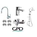 GPD Gpd Solus 8 Parça Krom Armatür Musluk Batarya Banyo Seti Çok Renkli