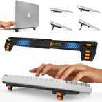 GPG2 ESC Flip Pro Ayarlanabilir Klavye Standı, 4 Ayak ve 4 Eğim Açısı ile Uzatılabilir Ergonomik Yükseltici, Kompakt ila Tam Boy Klavyelere Uyar