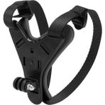 Gplus GP523 Gopro 11 Eken Sjcam Xiaomi Aksiyon Kameralarla Uyumlu Jaw Mount Kask Bağlantı Aparatı Kask Çene Tutucu - Siyah