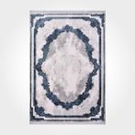 Gracie Gri Çerçeveli Bambu Modern Geometrik Etnik Desenli Boho Makinada Yıkanabilir Hav Toz Vermez Leke Tutmaz Kaymaz Taban Dijital Makine Baskı Halı Oturma Odası Salon Yolluk Koridor Mutfak Halısı