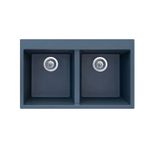 Gradde 50X81 cm GR81 Antrasit Çift Göz Granit Eviye