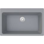 Gradde Grı Tezgah Üstü,tezgaha Sıfır Granıt Evye 51x71cm Gr82