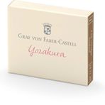 Graf von Faber-Castell Dolma Kalem Kartuşu, 6’lı, Yozakura Renk, Suya ve Silinmeye Dayanıklı, Işığa Karşı Dirençli, Ergonomik, Tek Kullanımlık