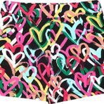 Graffiti Hearts Kız Çocuk Desenli Şort