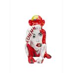 Graffiti Monkey Red Dekoratif Obje 39 cm