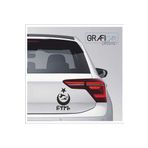 Graficar Design Ay Yıldız ile Uyumlu Börü Sticker