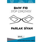 Graficar Design BMW F10 ile Uyumlu Stop Çerçevesi Sticker Kolay Uygulama Uzun Ömürlü