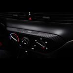 Graficar Design Hyundai Bayon ile Uyumlu İç Trim Folyo Kaplama Set Ayna Katlama Butonlu, Mat Karbon Siyah