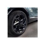 Graficar Design Kia Sportage ile Uyumlu 5 Jant Kaplama Sticker Set Kolay Uygulama Uzun Ömürlü Estetik Görünüm Parlak Siyah