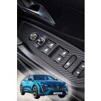 Graficar Design Peugeot 408 ile Uyumlu İç Trim Folyo Kaplama Set Mat Karbon Siyah