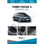 Graficar Ford Focus 4 Konfor Seti Araç İçi Eşya Cepleri Ses Giderici Kaplama Set