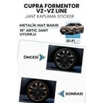 Graficar Makyajlı Cupra Formentor Vz Jant Kaplama Sticker Set - 19 İnç Artıc Jant Uyumlu