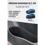 Graficar Nissan Qashqai Iıı / J12 Uyumlu Konfor Seti /2021 Sonrası Araç İçi Eşya Cepleri Kaplama Set