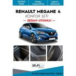 Graficar Renault Megane 4 Sedan Uyumlu Konfor Seti -Araç Içi Kumaş Izolasyon Amaçlı Kaplama