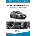 Graficar Volkswagen Golf 8 Uyumlu Konfor Seti Araç İçi Eşya Cepleri Ses Giderici Kaplama Set