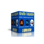 Grafik-Tasarım Eğitim Seti (3 Süper Kitap) - Enine Boyuna Eğitim