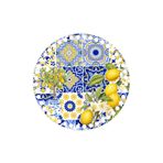 GRAFİLLİ DESİGN 2 Adet Renkli Limon ve Motif Baskılı Ahşap Çanta Plakası