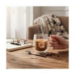 Grains Global 2 Adet Odi Çift Cidarlı Cam Kupa Bardak Double Kulplu Bardak 250 ml - 0 - Siyah - Option-1