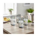 Grains Global 4'lü Borosilikat Cam Bardak Seti - 460 ml Büyük Boy Dayanıklı Renkli Meşrubat ve Kahve Bardağı - Kurşunsuz Ekolojik (4 Adet) (Bal Rengi) ve Füme Renk Seçenekleri (Füme - 4 Adet) - Option-1 - 0 - Siyah