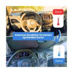 Grains Global Araba Ön Cam Güneşlik Kolay Katlanabilir ve Yer Kaplamaz (150CM x 70CM) - Uv Koruma ve Isı Azaltma Otomobil Güneşlikleri - Dayanıklı ve Hafif Ön Cam Gölgelik - Standart Boyutlara Uygun - Option-1 - 1BW-Beyaz
