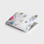 Grains Global Laptop Bilgisayar Notebook Pc Kaplama Etiketi 3D Yuvarlaklar - 00 Beyaz - Option-1