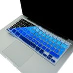 Grains Global MacBook Klavye Koruyucu Uyumlu Silikon Ince Yıkanabilir Kaplama Film Avrupa Ingilizce Ters L Enter Air Pro Eski USB Li Modeller 2008-2017 Uyumlu Lacivert Mavi - 0,35 lt