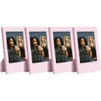 Grains Global Mini Film Uyumlu Pembe 4'lü Klasik Fotoğraf Çerçeve Seti - Açık Bej