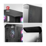 Grains Global Msı Mag Pano M100R Pz Temperli Cam 3X120MM 1X120MM Argb Fan Matx Panoramik Gaming Bilgisayar Kasası - 1 GB - Acı Kahverengi - Option-1