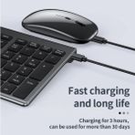 Grains Global Onezero Kablosuz Türkçe Klavye Mouse Set Şarjlı Klavye Mouse 2.4g USB Dongle ve Bluetooth Bağlantılı Ergonomik Tasarım Kablosuz Keyboard Fare Titanyum Renk ZR609 - Adaçayı Yeşili