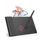 Grains Global Osu Tablet Grafik Tablet VK430 4x3 Inç, Pilsiz Stylus 290RPS Raporlama Hızı, 8192 Baskı Hassasiyeti ve 4 Kullanılabilir Tuş, Windows//mac/chrome Os ile Uyumlu - 001-Renkli