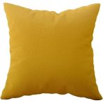 Grains Global Pelangi Sarı Gri Desen Çift Taraflı Gizli Fermuarlı Yastık Kılıfı Kırlent Koltuk Yastık Kılıfı, Gri-Sarı 43 x 43 - Option-1 - 001-Renkli