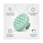 Grains Global Shopexxtra Saç Masaj Fırçası, Yumuşak Silikon Şampuan Tarağı ve Duş Fırçası, Saç Derisi Peeling, Kepek ve Dökülme Karşıtı Yıkama Aleti, Tırnak Koruyucu Ergonomik Kafa Derisi Bakım Fırçası (Mavi) - 000-Siyah